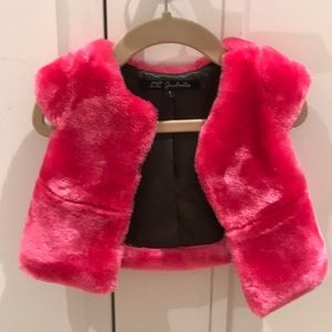 Faux fur vest